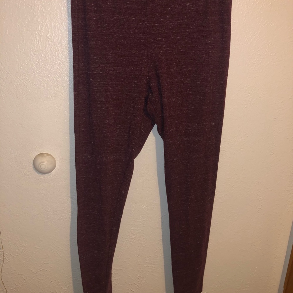 Burgundy old navy leggings